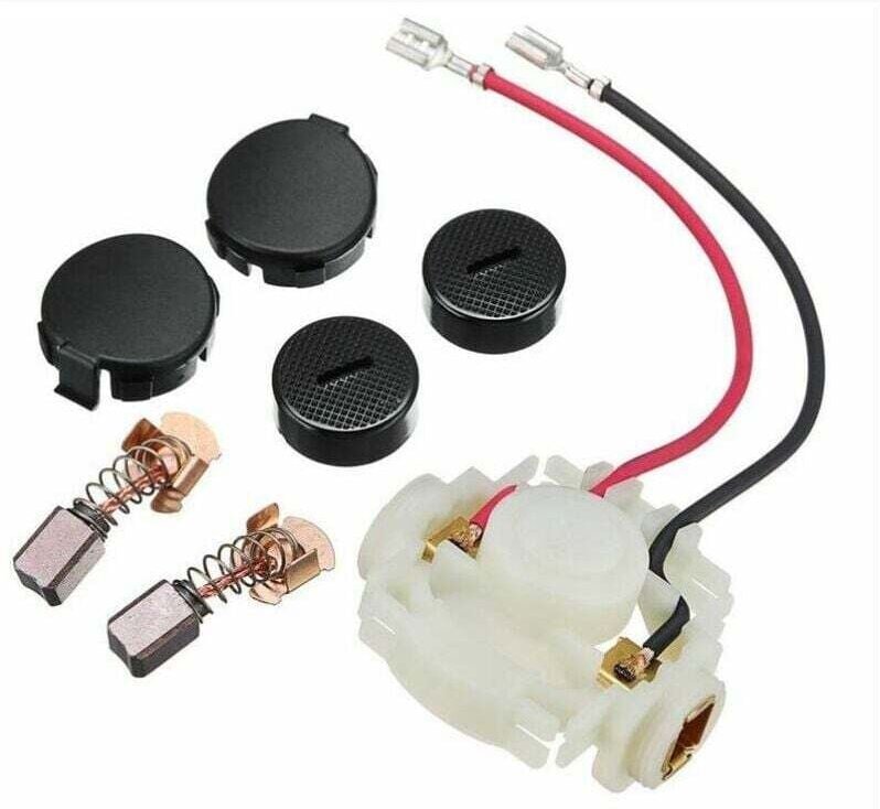 Holzkohlebesen + Besenhalter + Hauben + Haubenabdeckungen für Makita Cb430 Bga450 Bga452 Bjs160 Bjs161 Kit