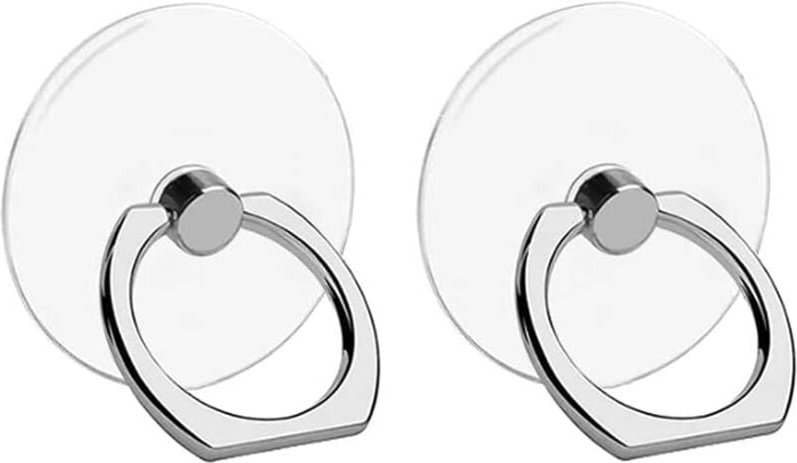 Handy Ringhalter 2 Stück, 360 Rotation Transparent Handy Ringhalter Finger Handygriff Handyring Handyhalter Finger Kompa...