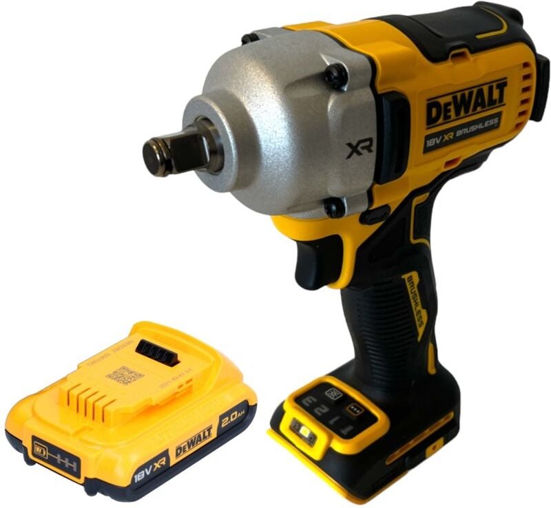 DeWalt DCF 891 N Akku Schlagschrauber 18 V 1084 Nm 1/2" Brushless + 1x Akku 2,0 Ah - ohne Ladegerät