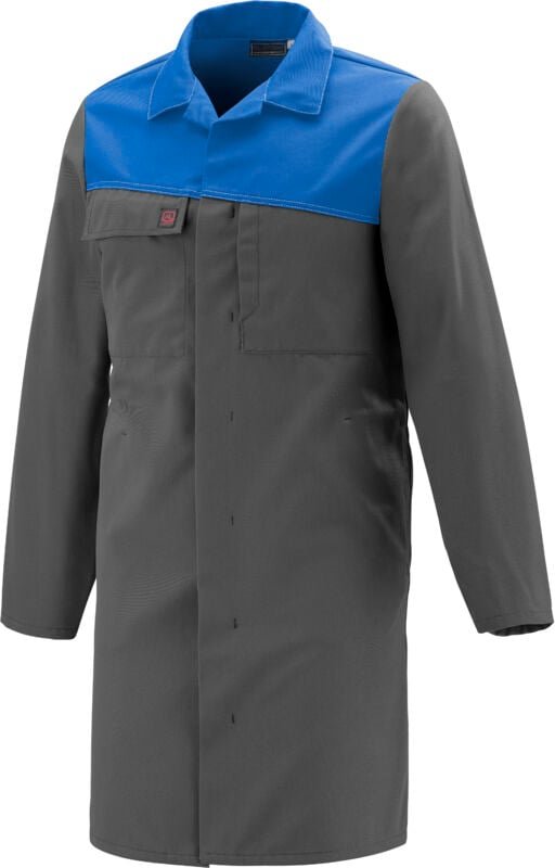 Blusenüberzug Grau Kohle / Azurblau 3XL
