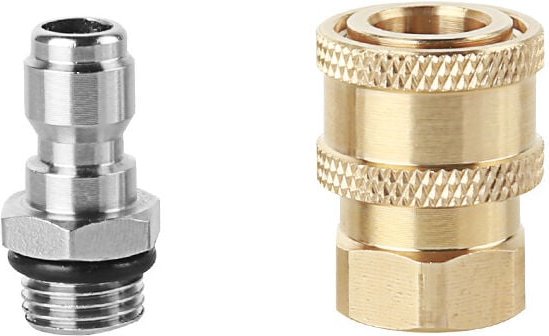 Hochdruck-Sprühdüsenanschlüsse M14 Gewinde 1/4 Schnellverbinder Schlauchanschlussteile
