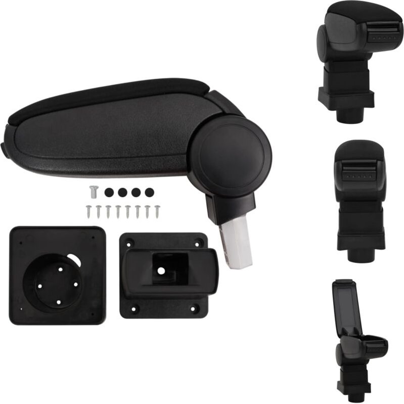 Vidaxl - Kfz-Sitze - Living Auto-Armlehne Schwarz 13x31,5x(29-51) cm abs - Schwarz