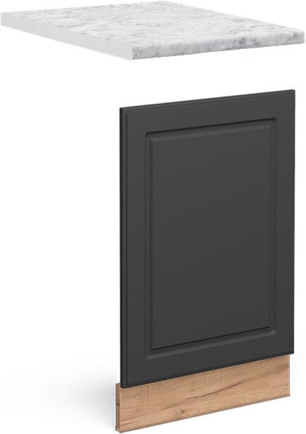 Vicco - Frontblende Fame-Line, Anthrazit-Gold, 45 cm , ap Marmor