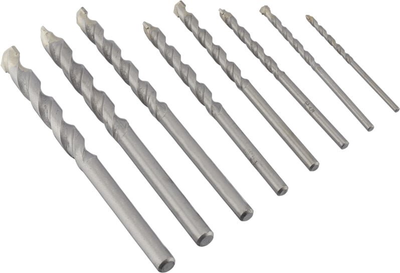 Wierło do betonu kpl. 8szt. 3, 4, 5, 6, 7, 8, 9 i 10mm w kasecie - Irwin