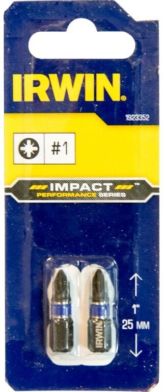 1923352 Punta Short Impact 25mm 2 Unids. PZ1 - Irwin