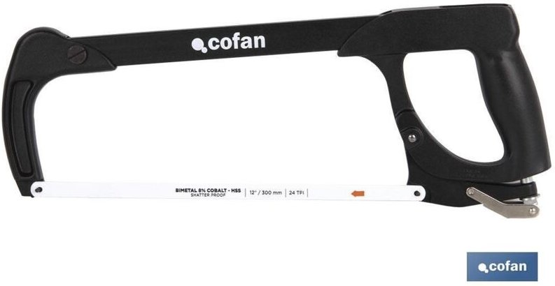 Bogensäge mit einstellbarer Spannung aus Metall