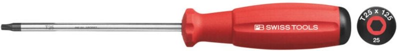 PB Swiss Tools Schraubendreher, für Torx, TX25, Länge 225 mm, schwarz / rot