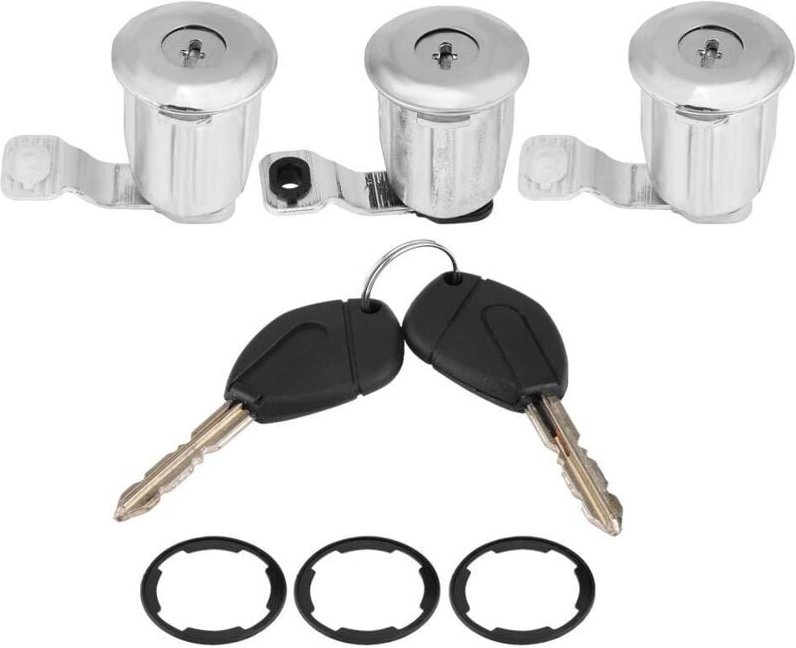 SUNXURY Eosnow, für Peugeot Partner, Metall-Autotürschloss-Set 252522 9170.G3 9170.CW, Autotürschloss-Zylinder-Set mit S...