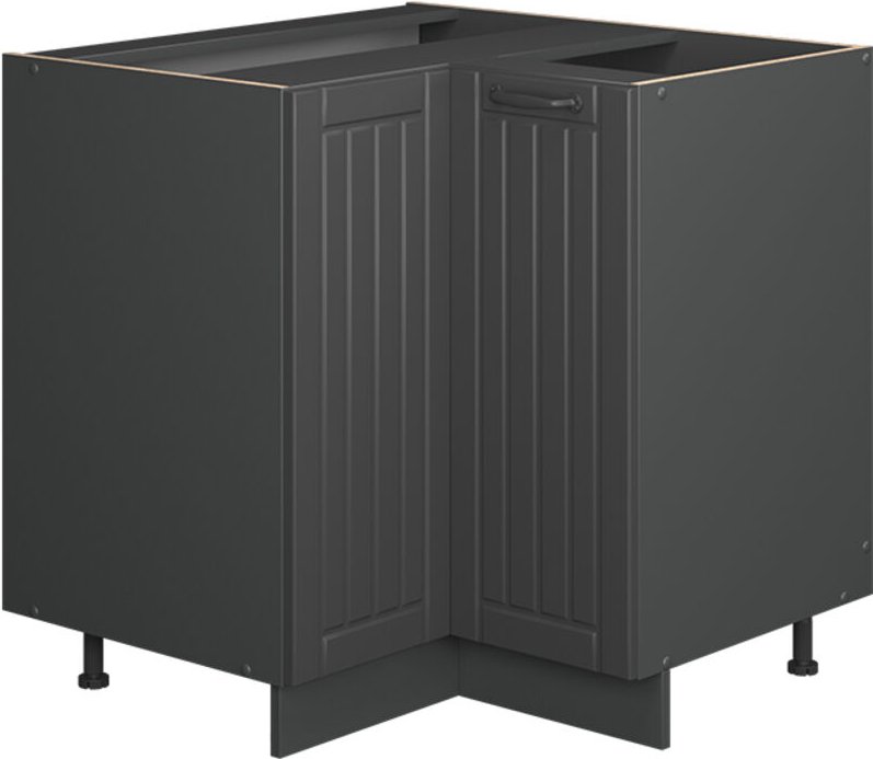 Thumbnail - Eckunterschrank Fame-Line, Dunkelgrau, 80.5 cm , AP Anthrazit, Vicco