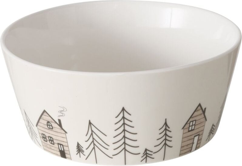 Schale mit winterlichem Tannenbaummotiv homewood, Ø15 cm