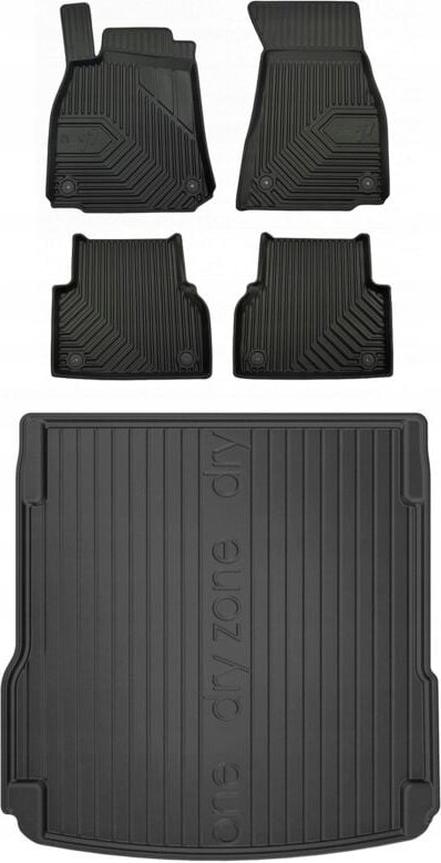 SET 77 Gummimatten und Fußmatten AUDI A6 C8 Kombi ab 2018