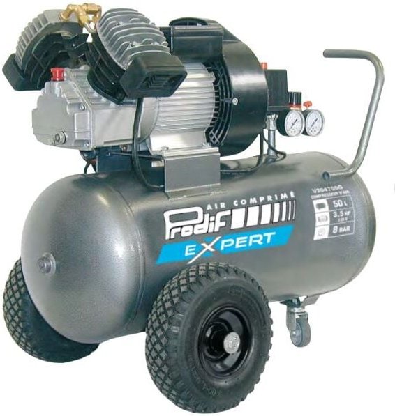 Luftkompressor Prodif 50l 8 Bar 3,5cv - Zwei Zylinder - V204705g