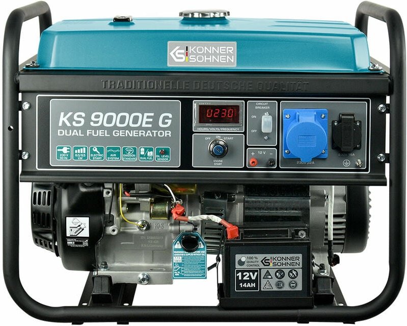 Könner&söhnen - LPG/Benzin-Generator ks 9000E g Notstromaggregat mobiler Generator