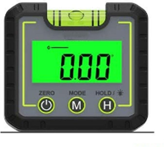 Digitaler Neigungsmesser-Winkelmesser, 3-in-1-Winkelmesser, Magnetfuß, V-Nut, hintergrundbeleuchteter LCD-Neigungsmesser...