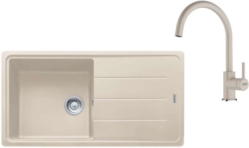 Sets - Küchenset G280SA, Fragranitspüle bfg 611 und Armatur fc 6018.082, Sahara 114.0700.813 - Franke