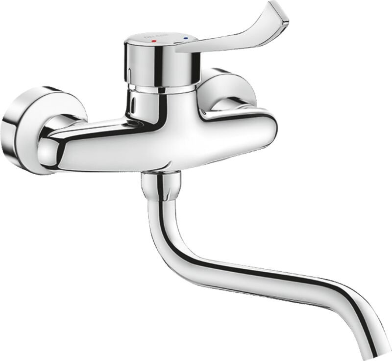 Delabie EHM W.-Mont.,Stdd-Anschl., Hygienehebel, Schwenkausl. L200mm