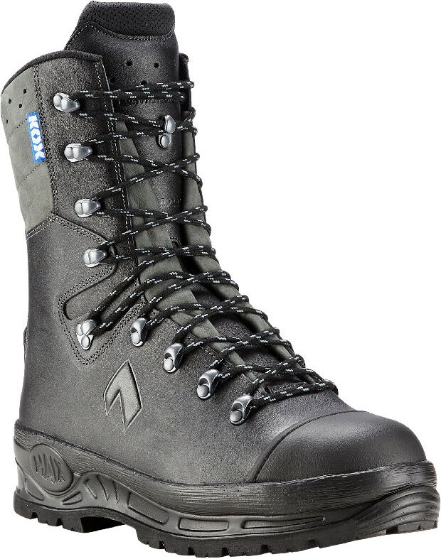 Schnittschutzstiefel / Schnittschutzschuhe Protector 2.0 in kox Edition mit Gore-Tex Schwarz/Grau Größe 38 - Haix