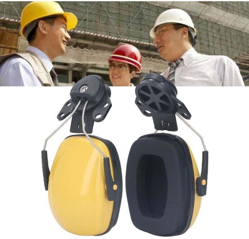 Ulisem 1 Paar Schutzhelme Ohrenschützer Gehörschutz Geräuschunterdrückung für Baustelle