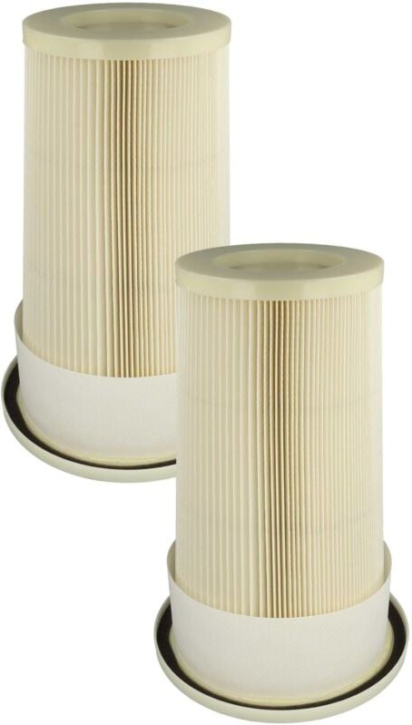 2x Faltenfilter Ersatz für Dustcontrol 42029 für Staubsauger - Patronenfilter, Weiß - Vhbw