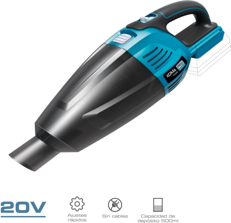 Staubsauger koma 20V - ohne Batterie und Ladegerät - 08756