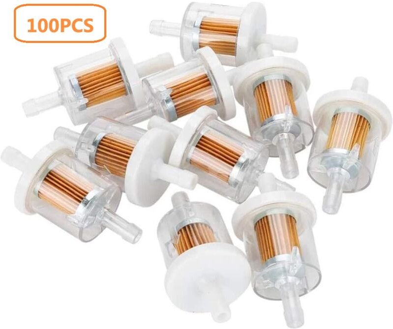 Coocheer - 100 Stück Motorrad Integrierter Kraftstofffilter Ersatz intvn Universal Kraftstofffilter Integrierter Filter ...