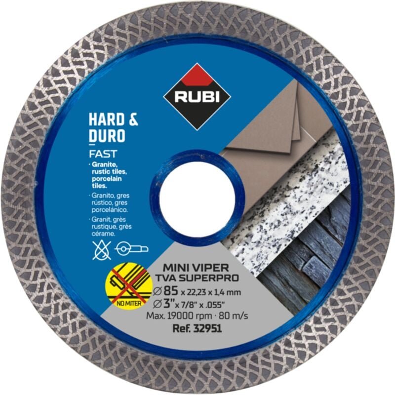 Thumbnail - Rubi - Diamanttrennscheibe Mini Viper tva 85 Superpro - ø 85 mm 32951