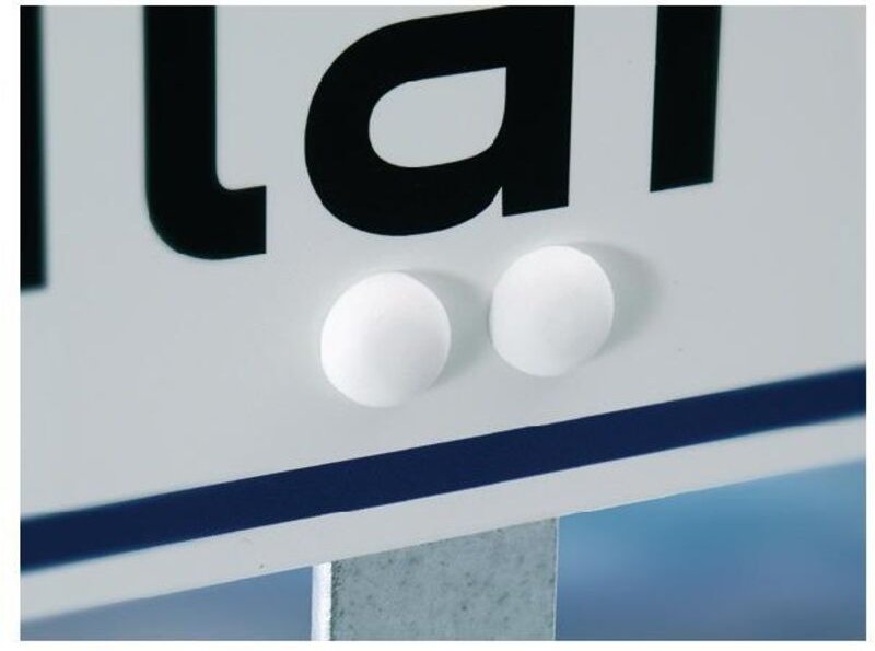 Stahlständer mit Bodenplatte Höhe 500 mm für Parkplatzbeschilderung