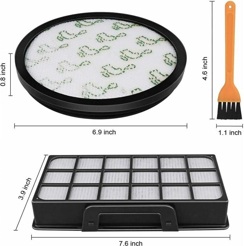 Ersatzfilter für Staubsauger der Modelle Rowenta X-Trem Power Cyclonic RO69XX, Filtersystem-Zubehör ZR006001 (Zwei Filte...