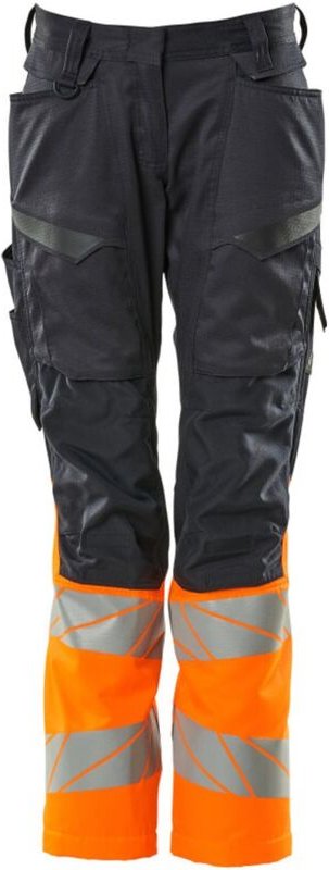 Mascot - Hose mit Knietaschen 19678-236-01014 Gr. 82C56 schwarzblau/hi-vis orange