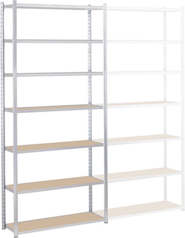 Regale für die Werkstatt 7 Ebenen - Startmodul - 2500x1250x800 - Max. Belastung pro Ebene 162kg/Ebene - RAYEPS/1280/7N/D