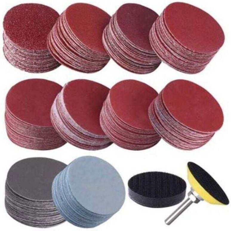 303 Stück 50 mm 2 Zoll Schleifscheiben, Körnung 40–2000, mit 2 Zoll Schleif- und Polierpad, Schwenkwerkzeug
