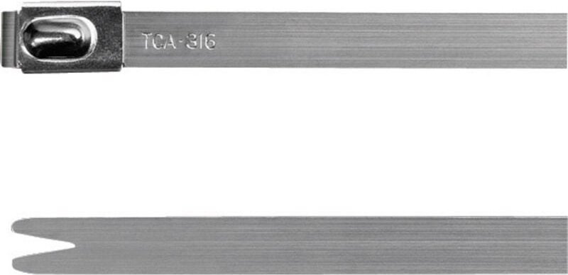 Thumbnail - Hellermanntyton - 111-93149 MBT14S-316-SS-NA-C1 Kabelbinder 362 mm 4.60 mm Silber mit Kugelverschluss