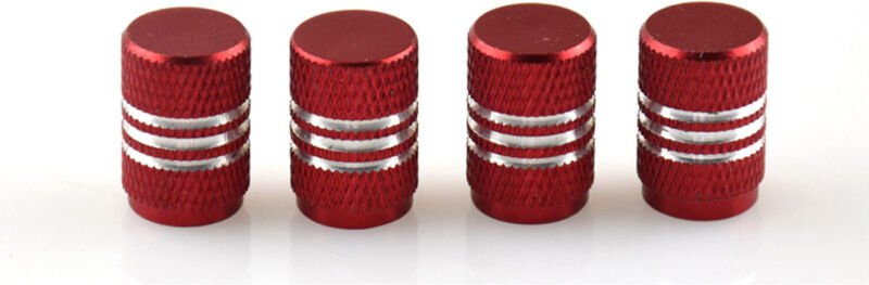 Lntyq stücke Auto Staubkappen Um Aluminium Rad Reifen Ventil Kappen Rot