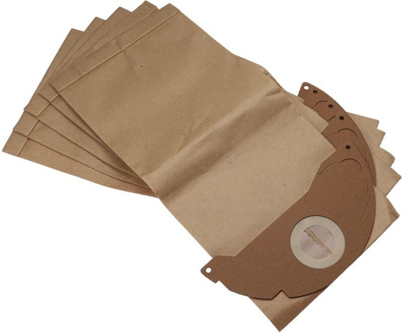 5x Staubsaugerbeutel kompatibel mit Kärcher se 5.100, se 6.100, wd 2 Premium, wd 2.400 m, wd 2.500 Staubsauger - Papier,...
