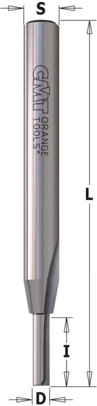 812.032.11 Vollhartmetall-Nutfräser S=6,35 D=3,2x12,7