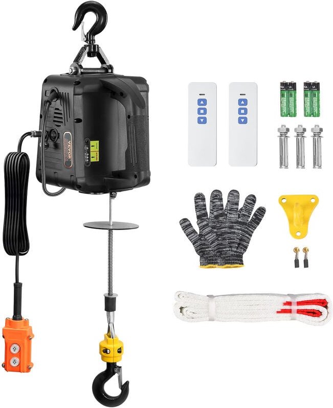Mophorn - vevor 3 in 1 Elektrische Seilwinde 498,95kg Tragfähigkeit Seilhebezug Hubgeschwindigkeit ≥4m/min Motorwinde 7m...