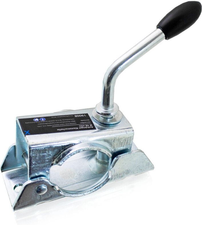 Klemmschelle Klemmhalter Klemmbügel für Anhänger Abstellstützen oder Stützrad - Bituxx