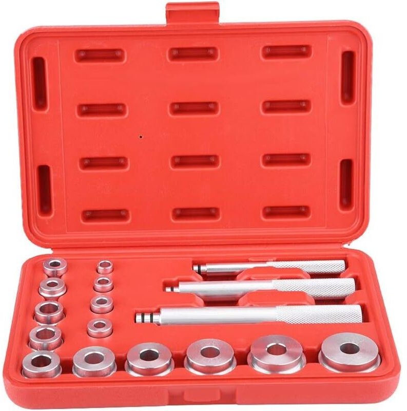 17-teiliges Lagerdichtungs-Treiberset, 14 Typen, Aluminium, 3 Griffe, Radlager-Werkzeugsatz, Mechanikerwerkzeug