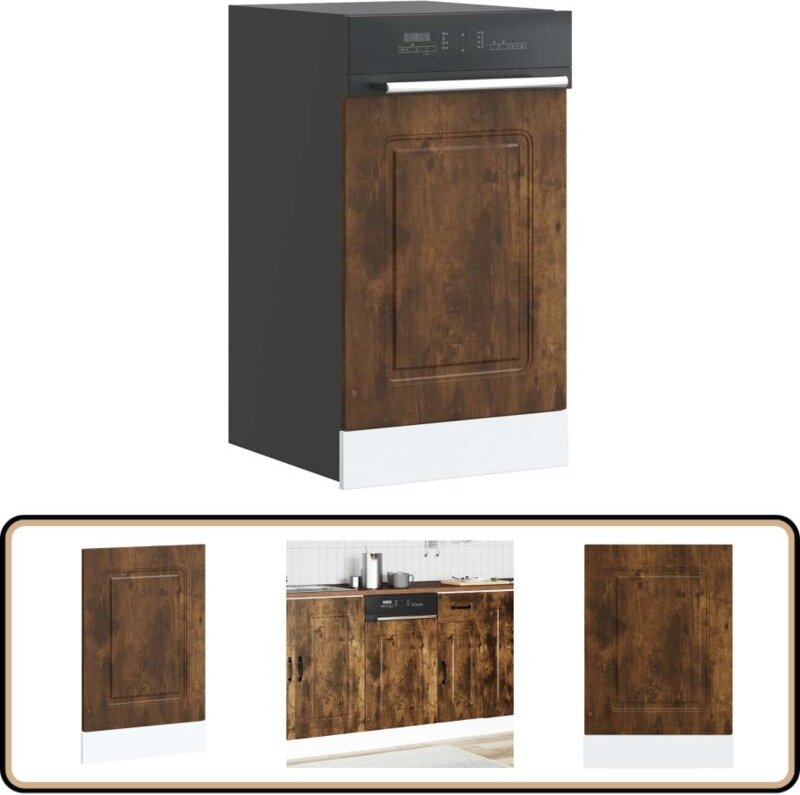 Geschirrspülerblende Kalmar Räuchereiche 45x1,5x67 cm - Vidaxl