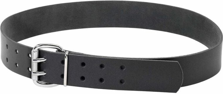 Ledergürtel carsten, Doppeldorn, schwarz, Gr.90