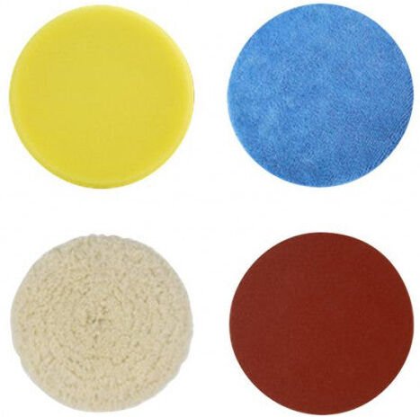 Polier-/Schleifset (5-tlg.) - Geeignet für die 12V Akku-Poliermaschine Ø150mm