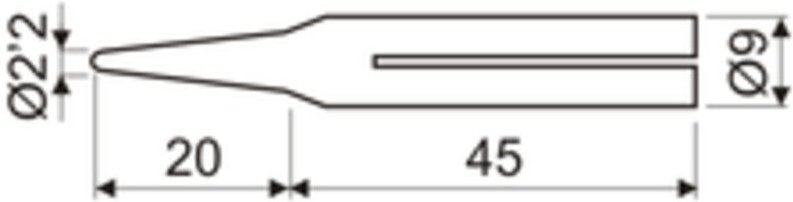 25 W elektrische Lötkolbenspitze Electro Dh 03.047/25/20/PLD 8430552096282