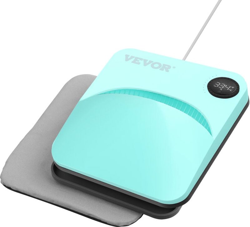 Hitzepresse, 22,8 x 22,8 cm, tragbarer T-Shirt-Druck, multifunktionale Sublimations-Transfer-Hitzepresse, Teflon-beschic...