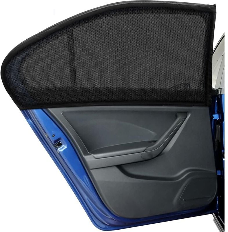 Jusch - 4-teiliger Baby-Auto-Sonnenschutz, für Auto-Seitenfenster, Anti-Moskitonetz für Babys, Schutz für Kinder, Hausti...