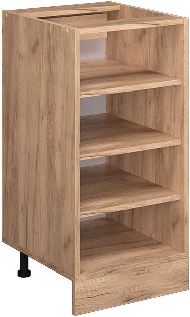 Küchenregal R-Line, Goldkraft Eiche, 40 cm ohne Arbeitsplatte, Vicco