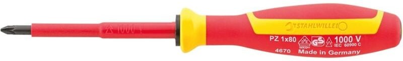Stahlwille 4670 VDE 1 4770 VDE Kreuzschlitzschraub endreher DRALL