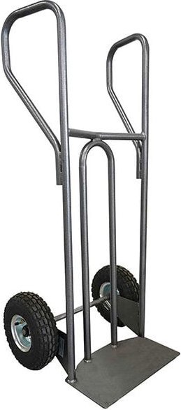 Sackkarre aus Stahl, gebogen, 250 kg Tragkraft - Luftbereifung - DVPF2-RG