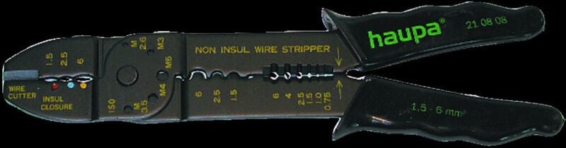 Crimpzange für 0,5-6 mm Aderendhülsen