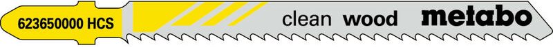 Metabo - 25 Stichsägeblätter 'clean wood' 74/ 2,5 mm, hcs, Type 23650 (623608000)