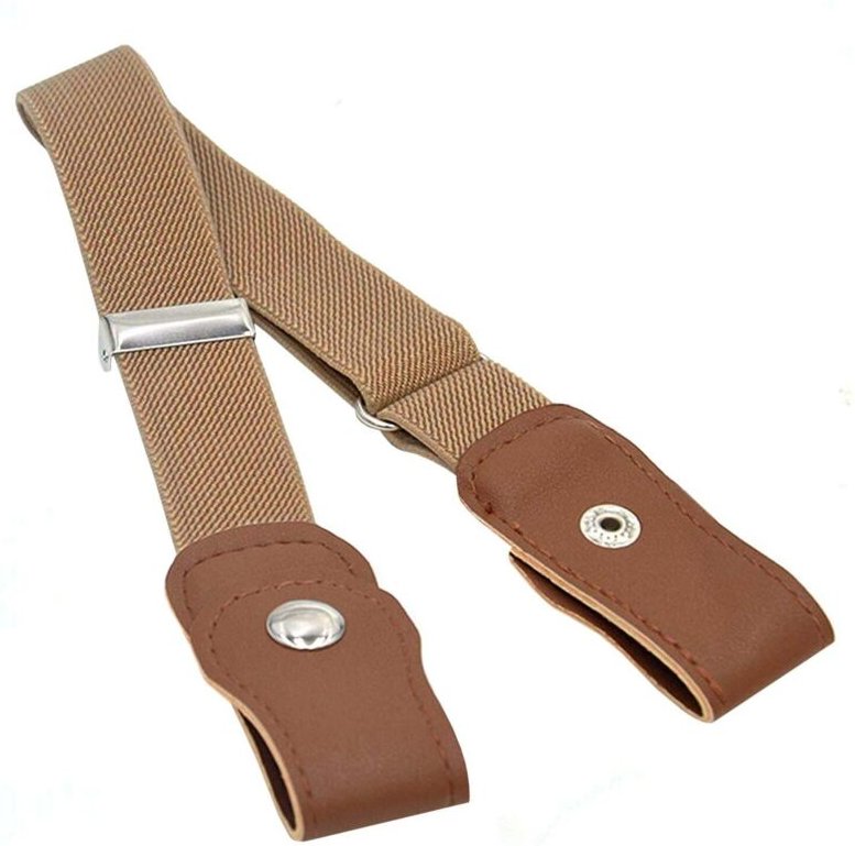 Elastischer gurtel ohne gurtelschnalle - beige